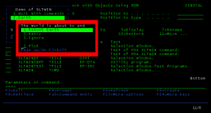 Selection Window - SLTWIN