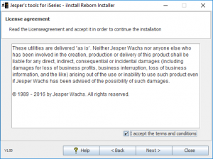 iInstall Reborn Creator. License agreement.