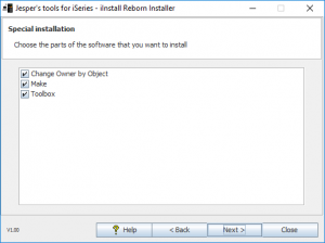 iInstall Reborn Installer. Select what to install.