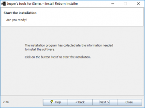 iInstall Reborn Installer. Ready to install.