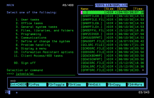 Wachs Commander - an IBM i utility